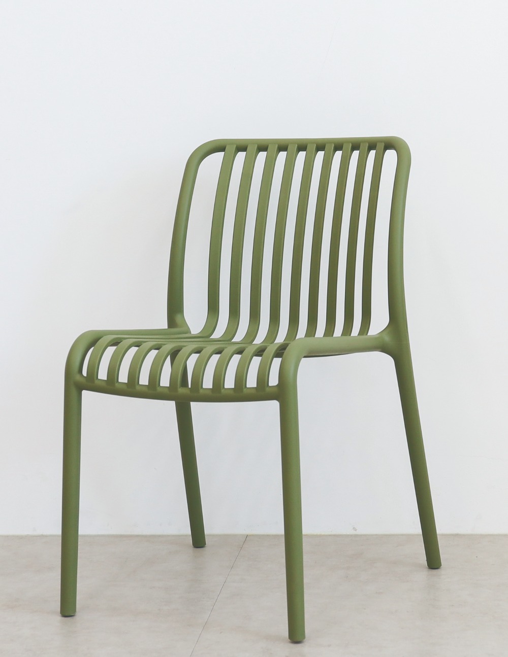 야외 플라스틱 의자 초록