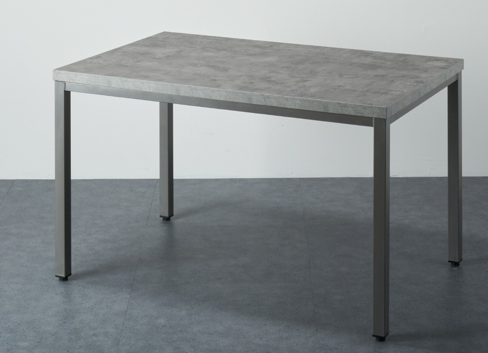 36티사각 테이블 750*1200 40각 회색다리 시멘트
